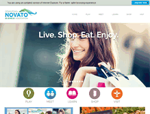 Tablet Screenshot of downtownnovato.com